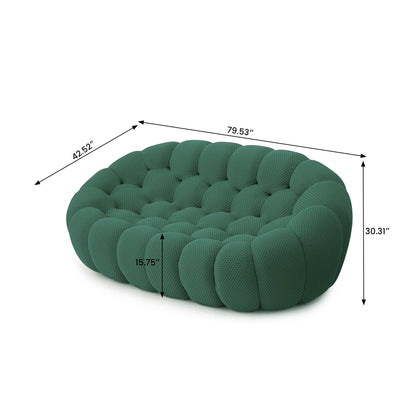 Comfy 3D Knitted Fabric Loveseat