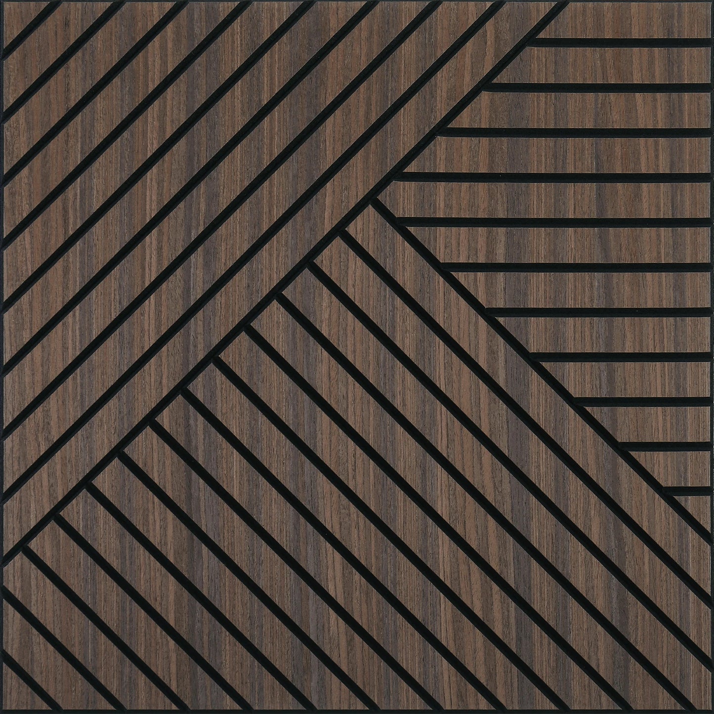 4 Packs Acoustic 3D Wood Slat Wall Panels