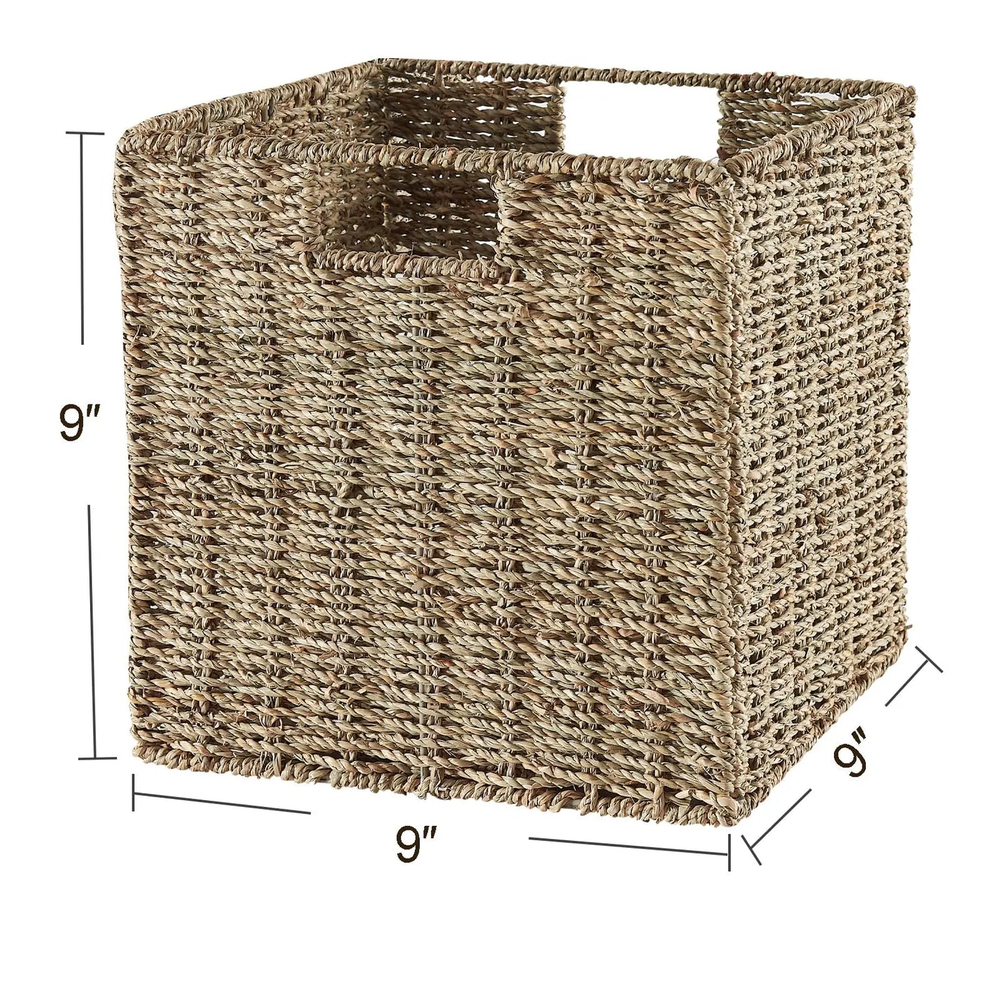 Set of 2/4 Hand-woven Seagrass Storage Baskets