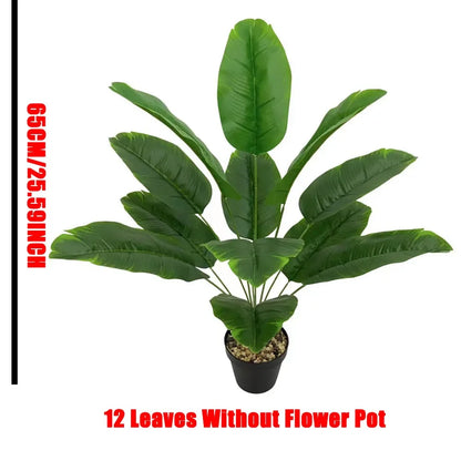 1pc 18 Leaves Artificial Tropical Palm Tree