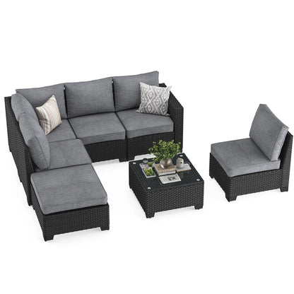 Outdoor Furniture with Ottoman