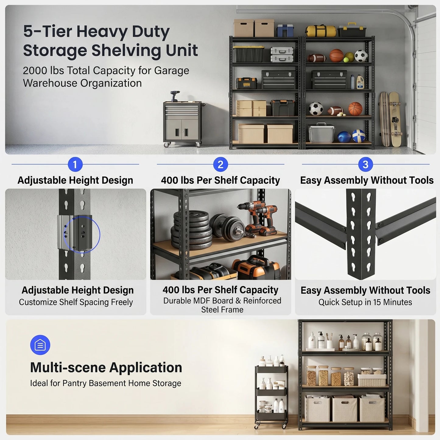 Industrial Metal Storage Shelves