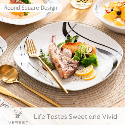 18/36-Piece Porcelain Ceramic Tableware