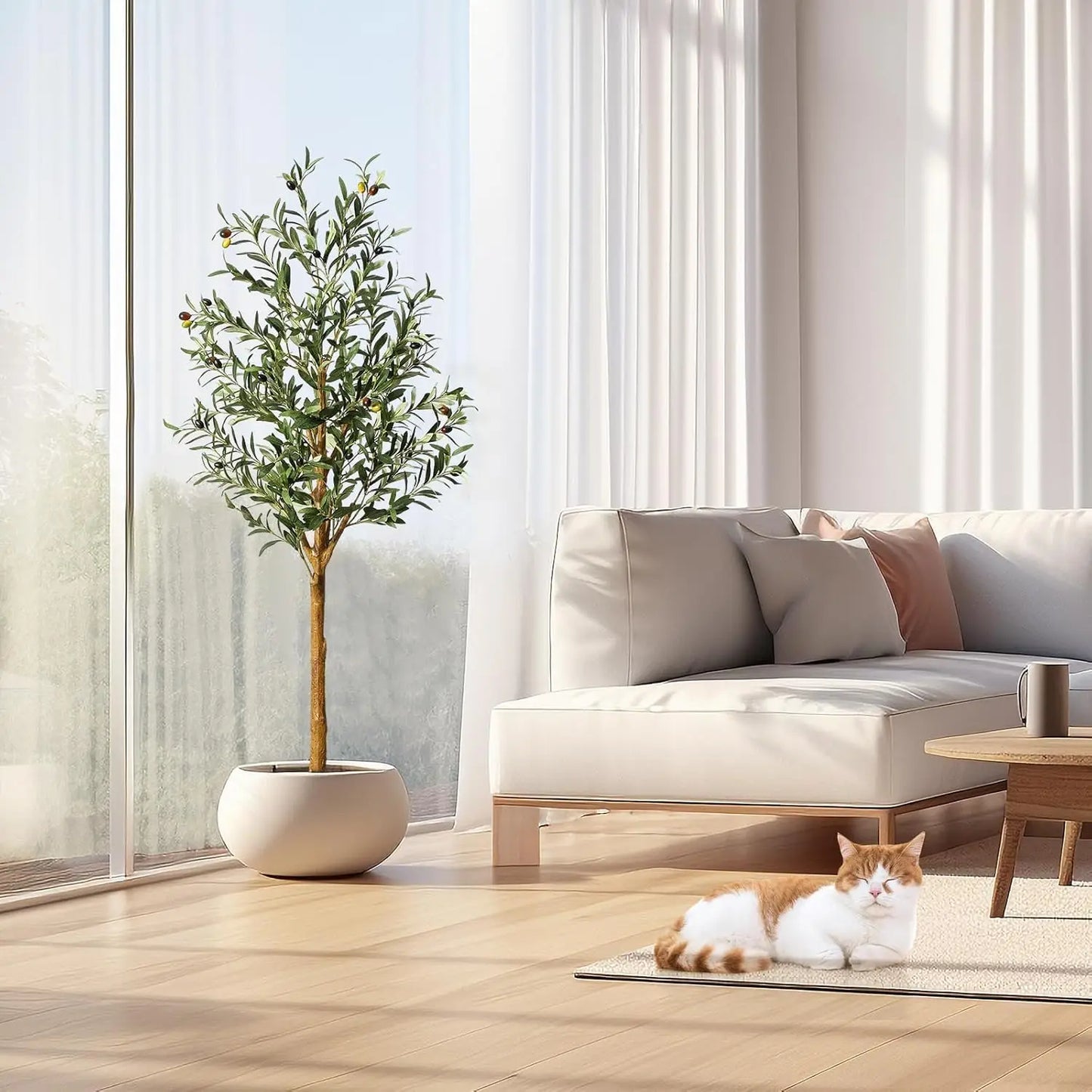 1Pc/2Pcs Artificial Olive Tree