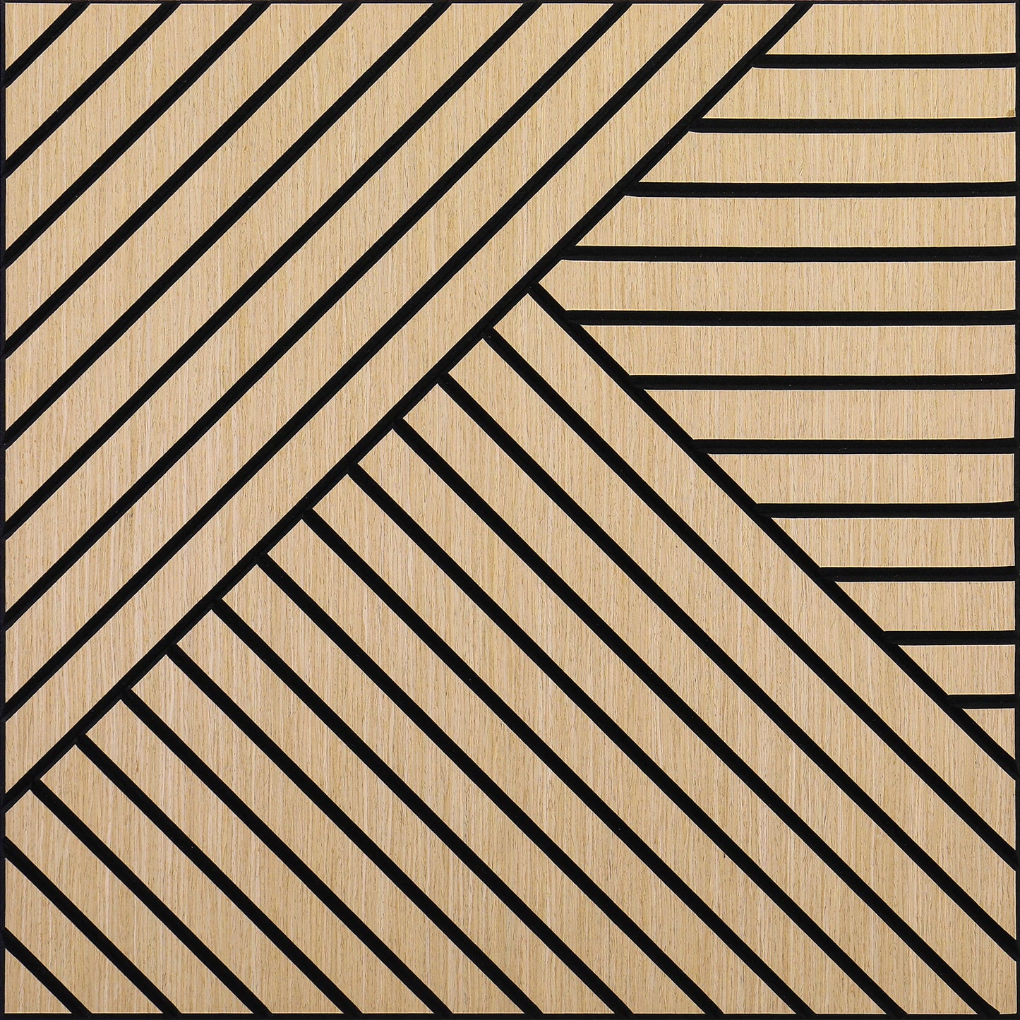 4 Packs Acoustic 3D Wood Slat Wall Panels