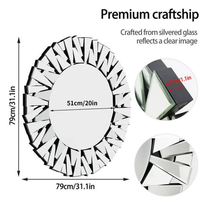 Unique Sunburst Wall Mirror