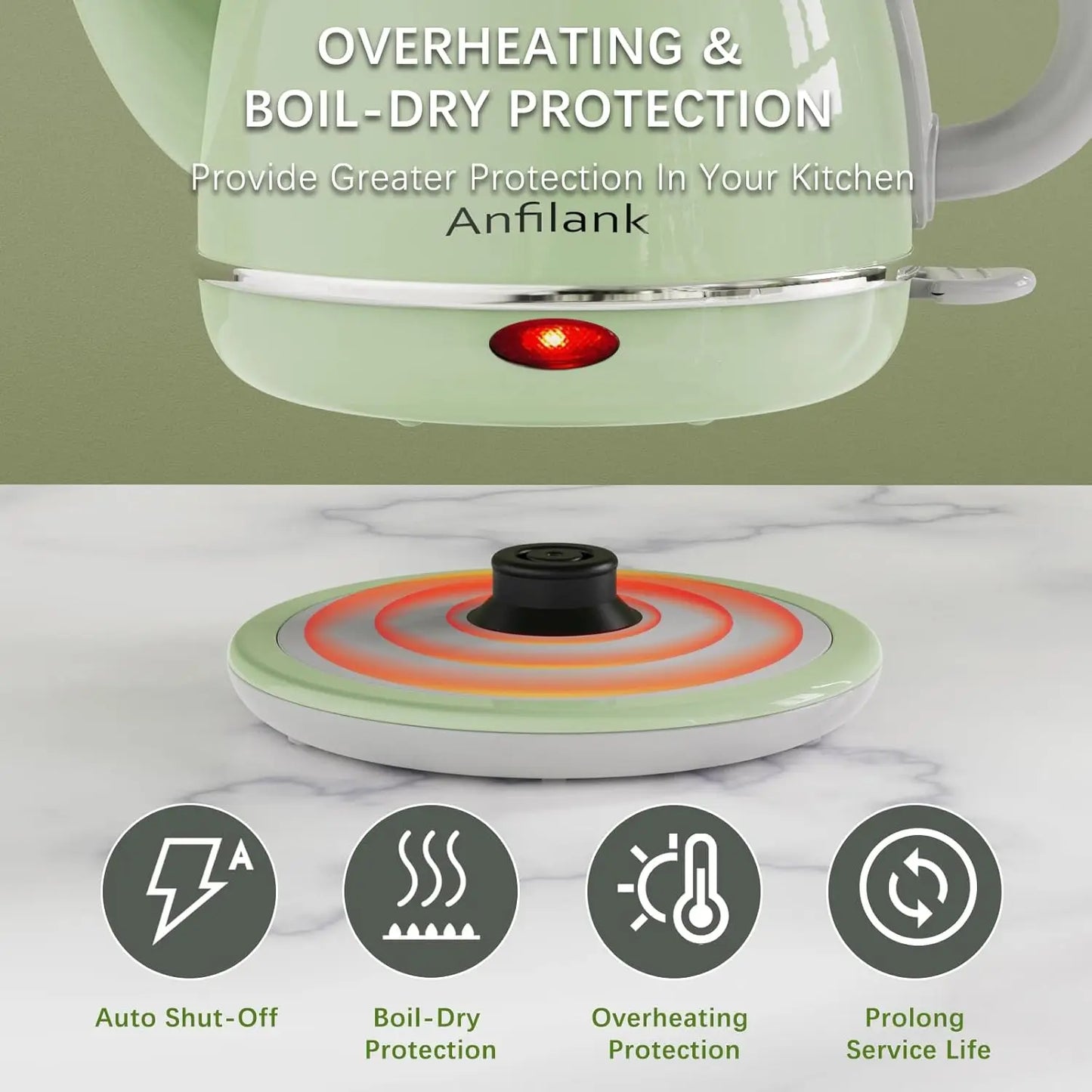 1L Electric Gooseneck Kettle