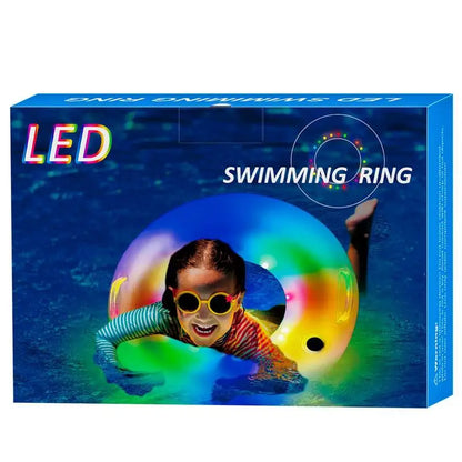 Inflatable Glitter LED Swim Rings For Kids