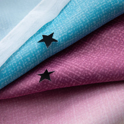 Rainbow Hollow-Out Star Blackout Curtains