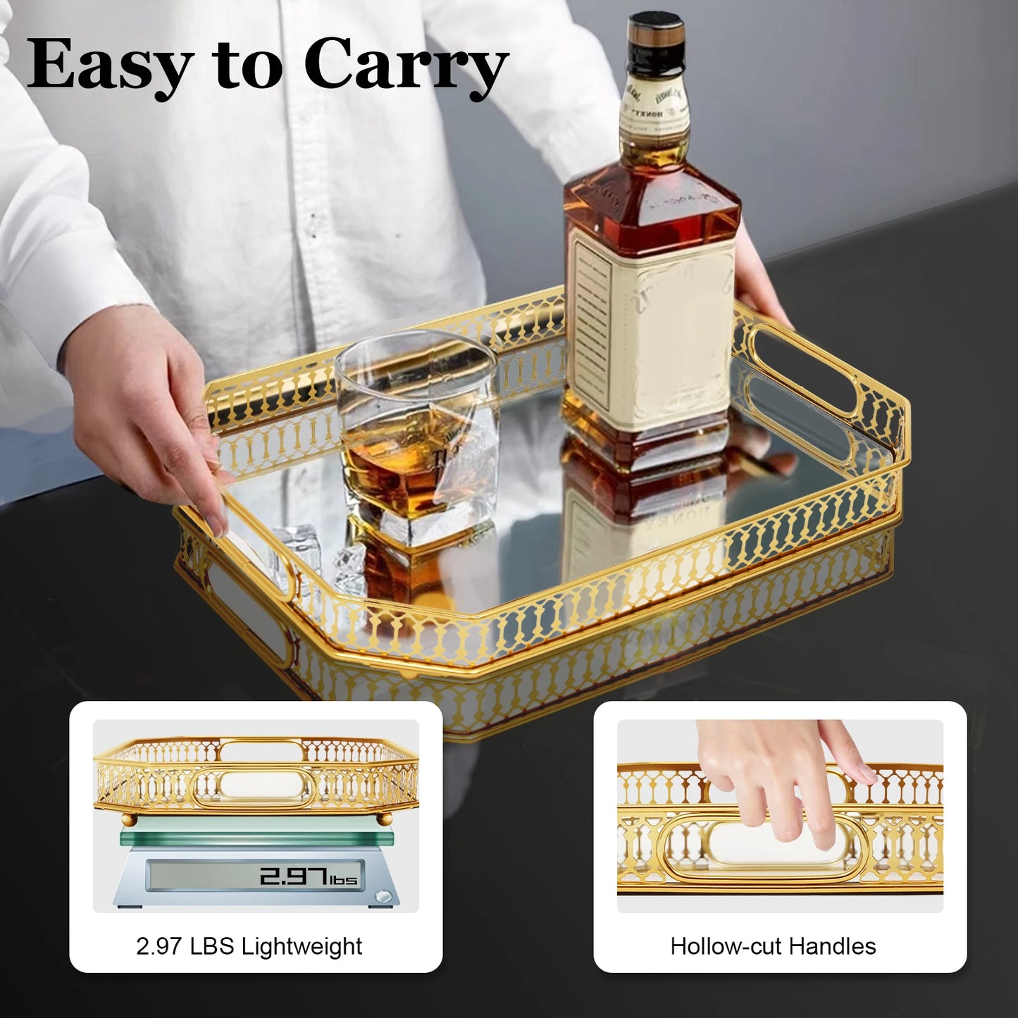 Gold Decorative Tray