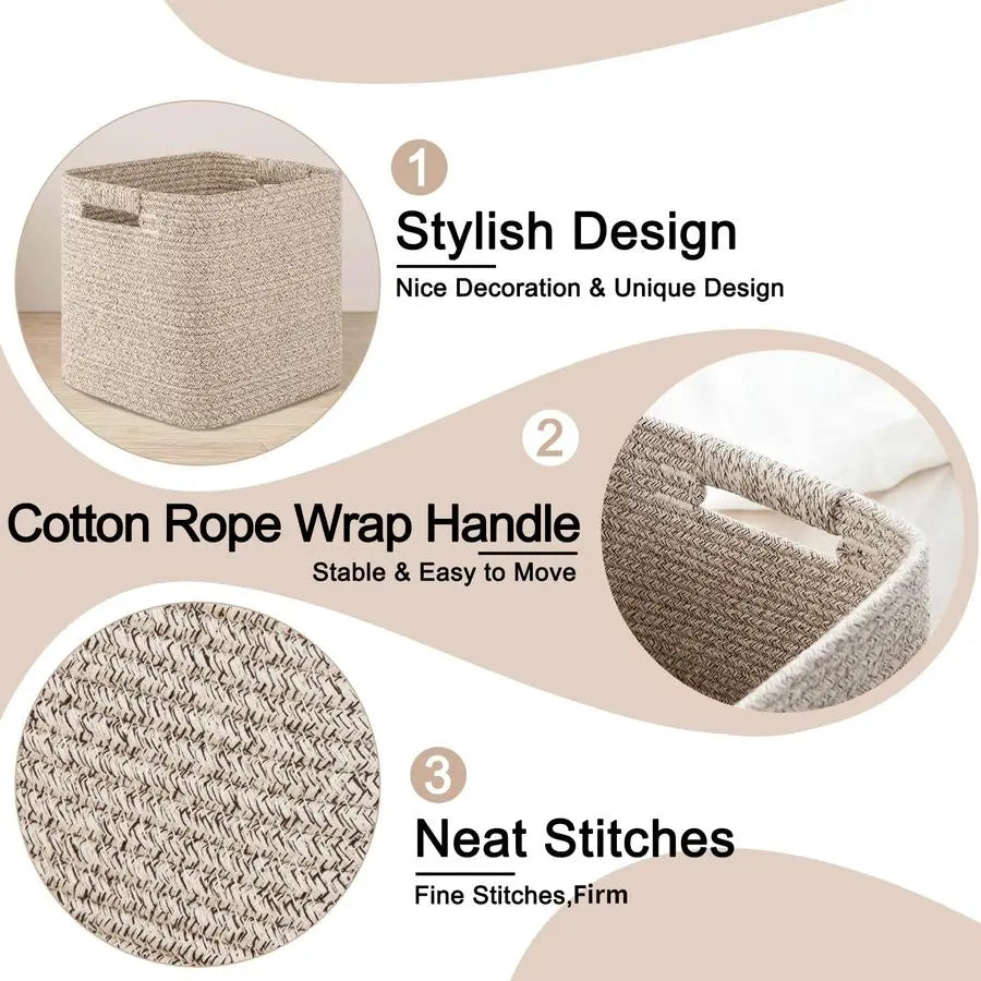 3Pack 11 Inch Storage Bins