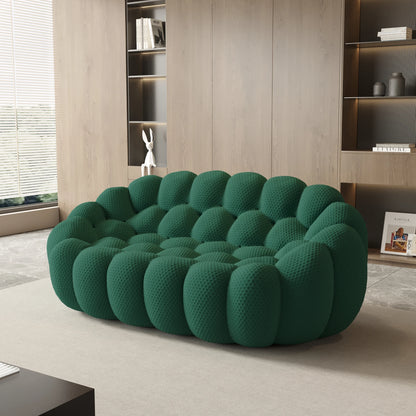 Comfy 3D Knitted Fabric Loveseat