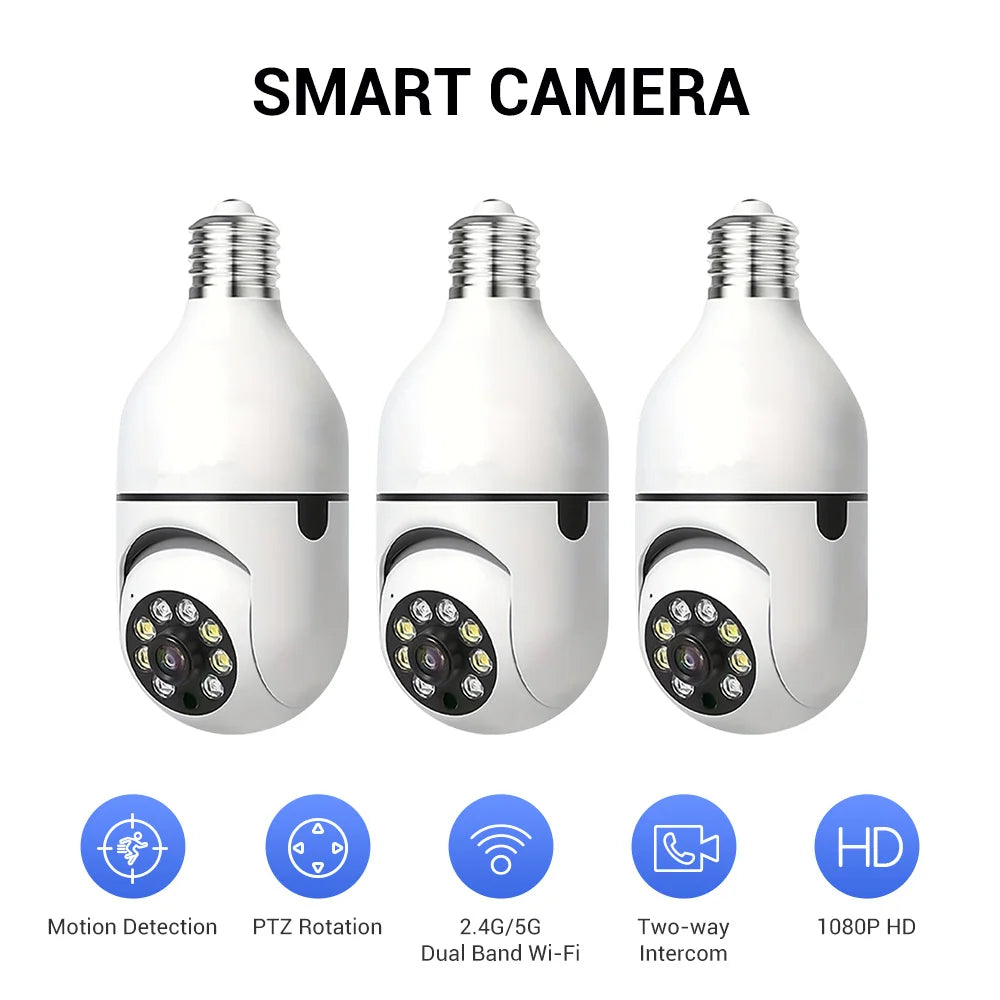 Light Bulb Security Cameras Outdoor Wireless