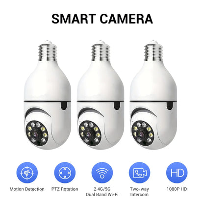 Light Bulb Security Cameras Outdoor Wireless