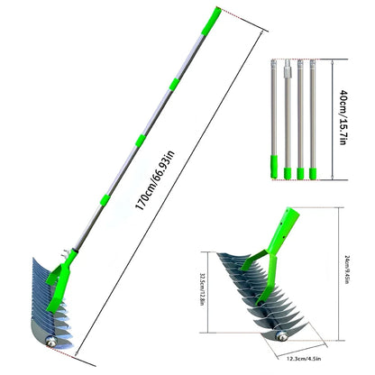 Lawn Aerator Tool with Adjustable Handle