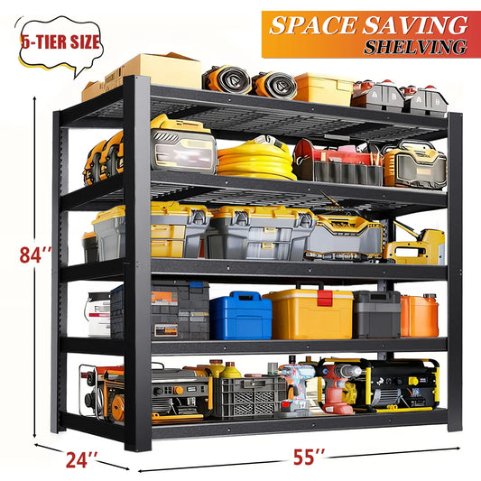 Heavy-Duty Metal Storage Rack