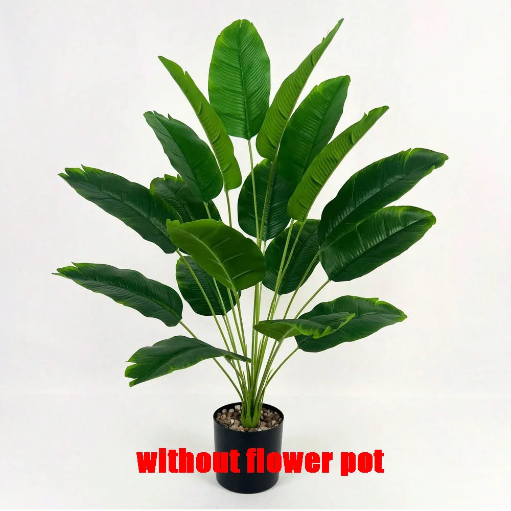1pc 18 Leaves Artificial Tropical Palm Tree