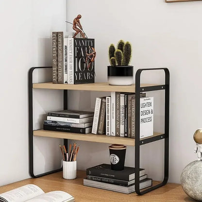 Minimalist Multi-Tier Iron Office Desk Storage Rack