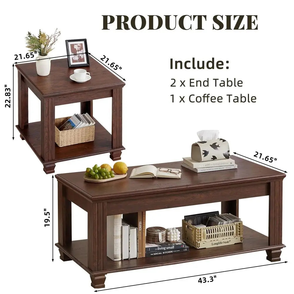 Farmhouse Coffee Table Set