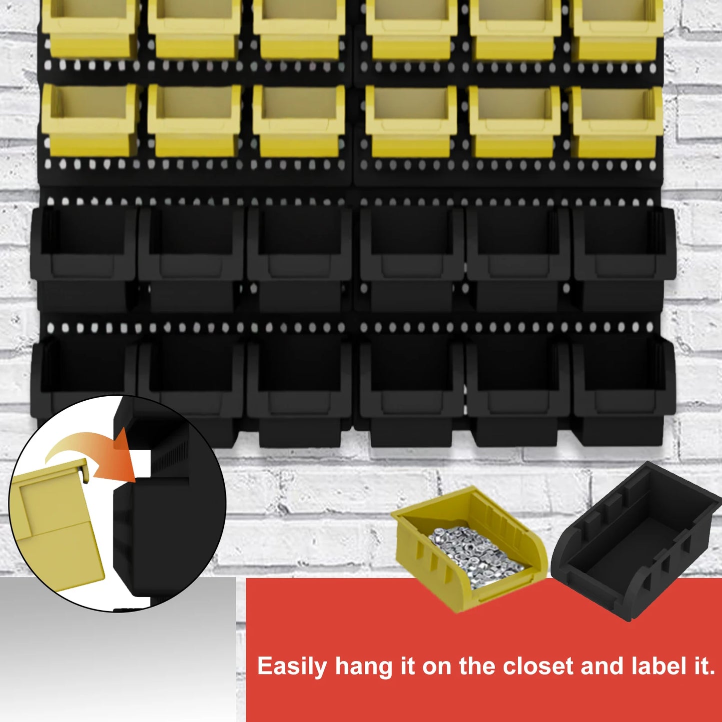 30pcs Wall-Mounted Storage Bins