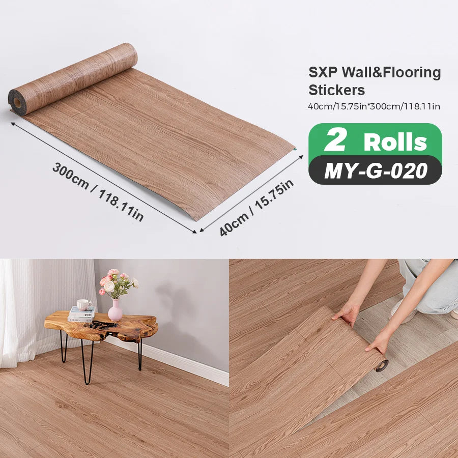 2 Rolls Self-Adhesive Wall and Floor Sticker