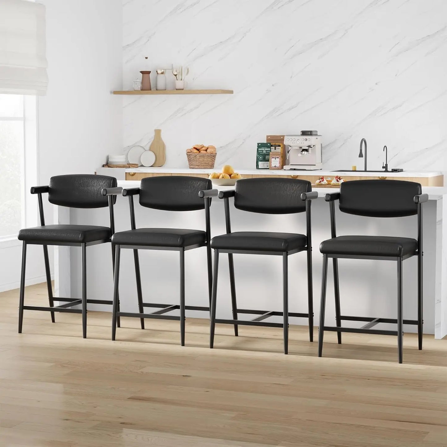 2PCS Modern Bar Stools Set