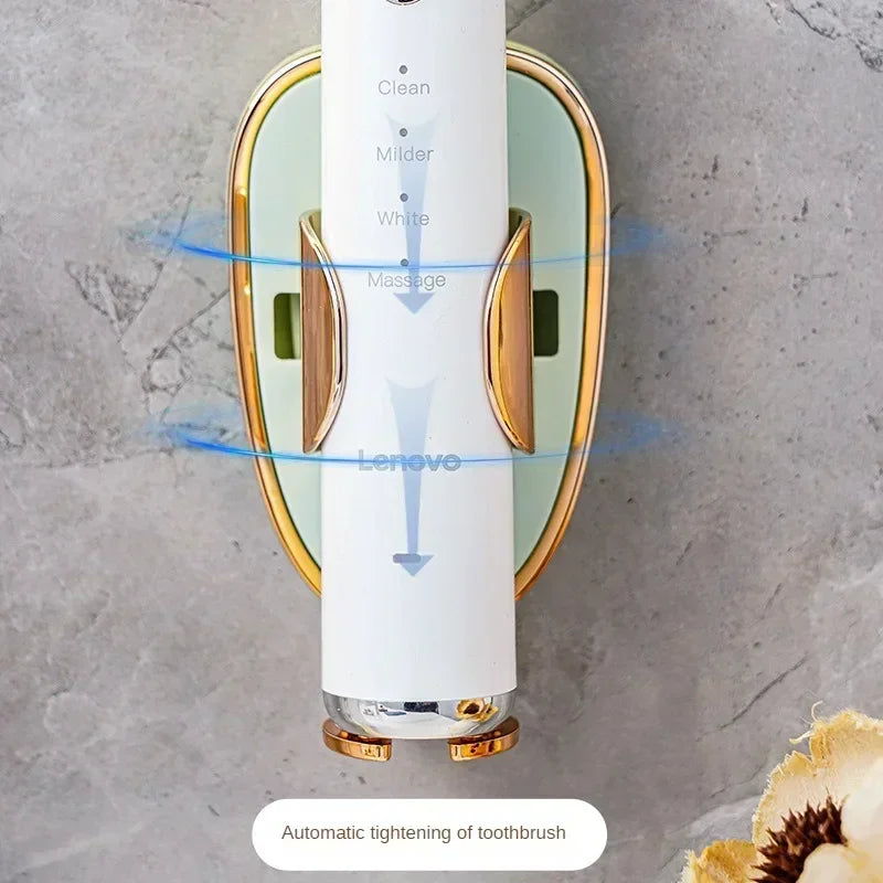 Wall-Mounted Traceless Toothbrush Holder