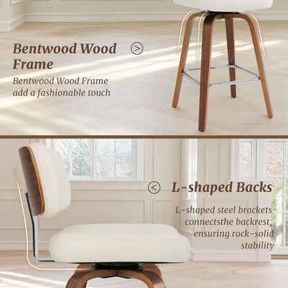Set of 3 Upholstered Barstools