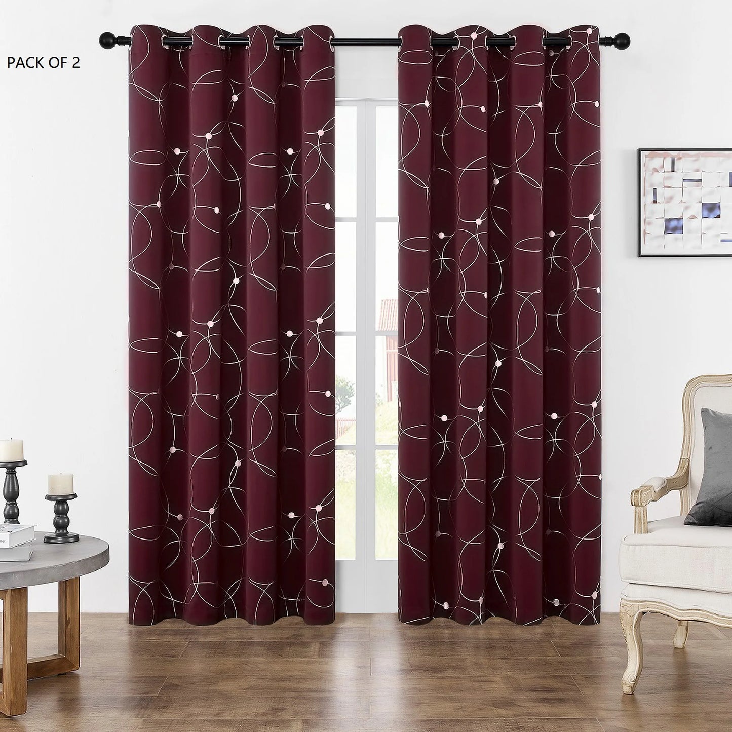 Pack Of 2 Blackout Curtains