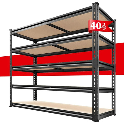 2500LBS Garage  5 Tier Metal Shelves