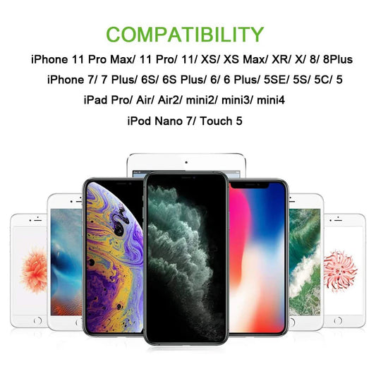 3pcs Nylon Braided Fast Charging Cables Phone Charger