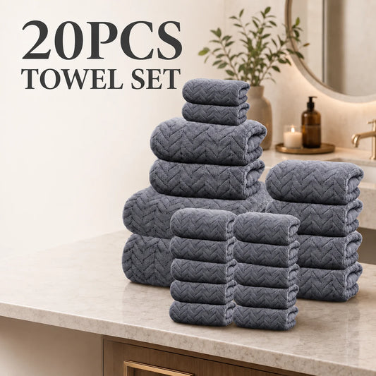 20pcs Bathroom Towel Set