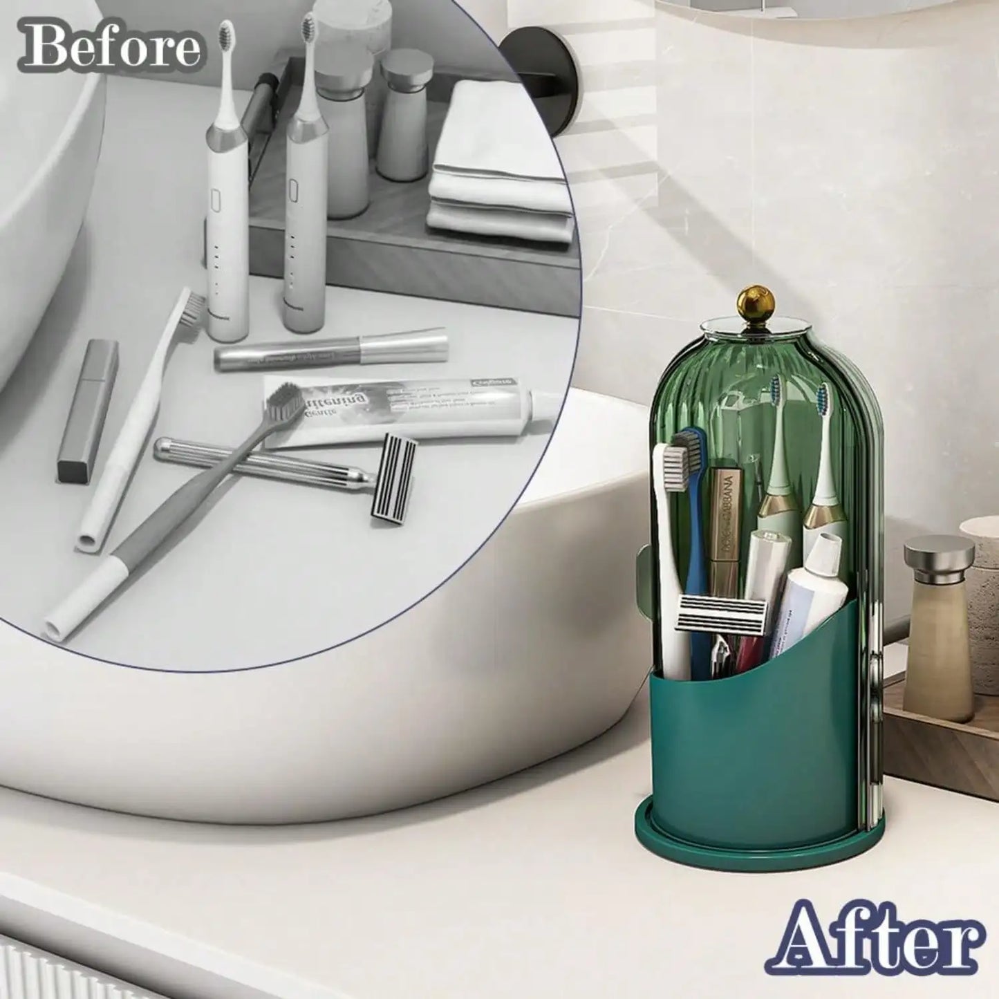 Dustproof Toothbrush Holders with Cover
