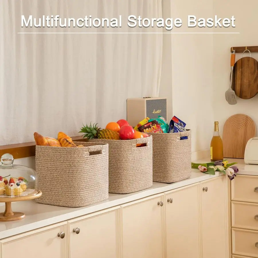 3Pack 11 Inch Storage Bins