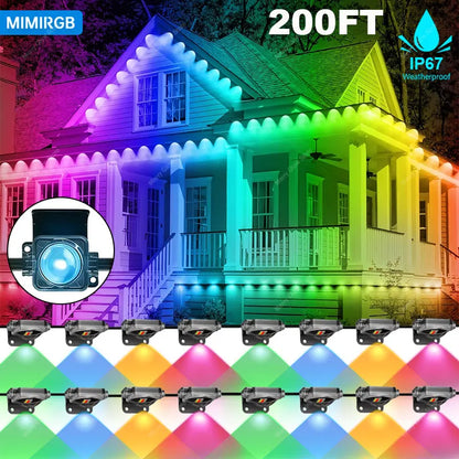 200FT Smart RGBIC LED Eave Lights