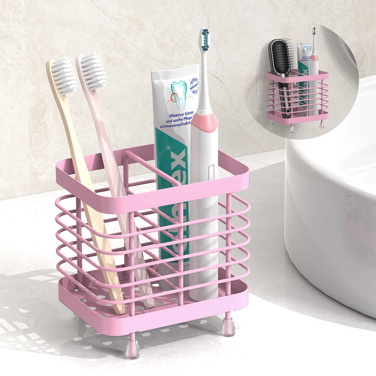 Stainless Steel Wall Mounted  Toothbrush  Holder