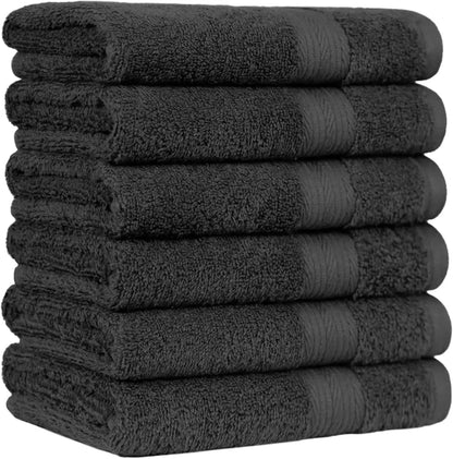 6 Piece Oversized Cotton Bathroom Towel Set