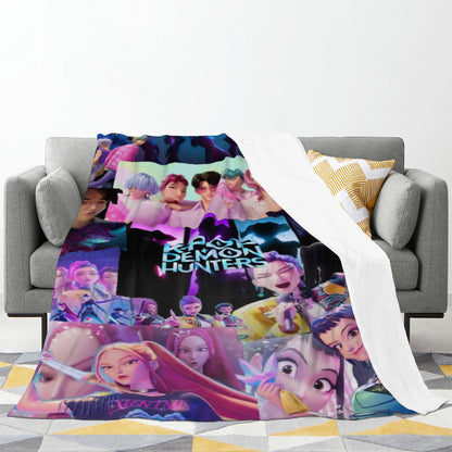 Saja Boys KPop Demon Hunters Blanket