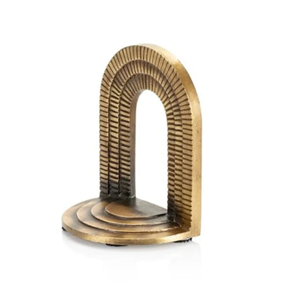 Cast Iron Brick Arch Bookends Set