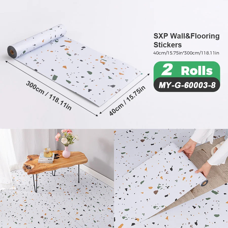 2 Rolls Self-Adhesive Wall and Floor Sticker