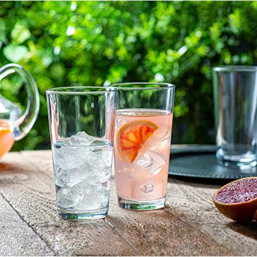 Set of 10-16oz. Glass Cups