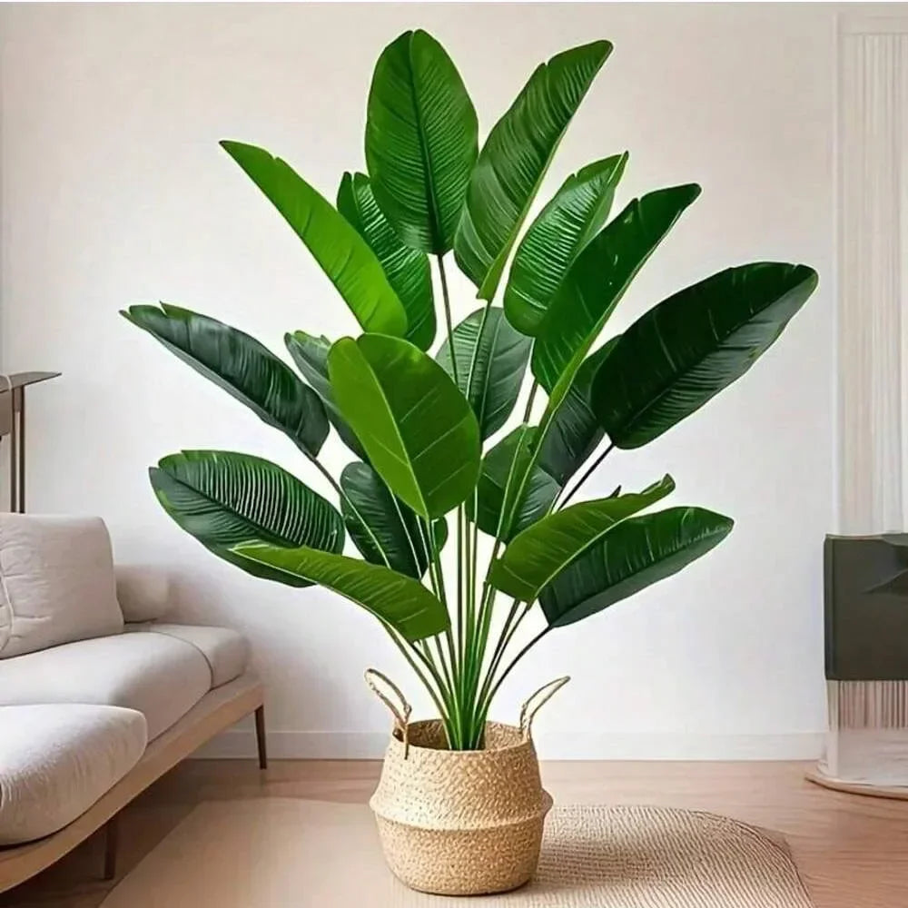 1pc 18 Leaves Artificial Tropical Palm Tree