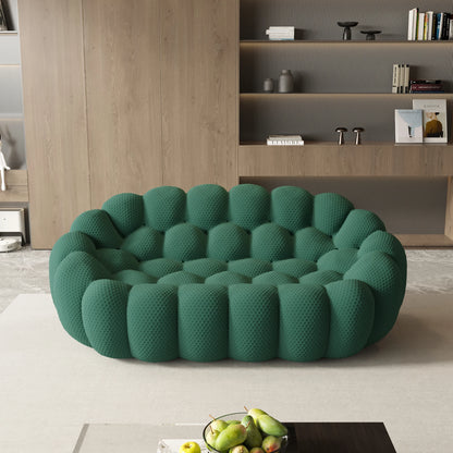 Comfy 3D Knitted Fabric Loveseat