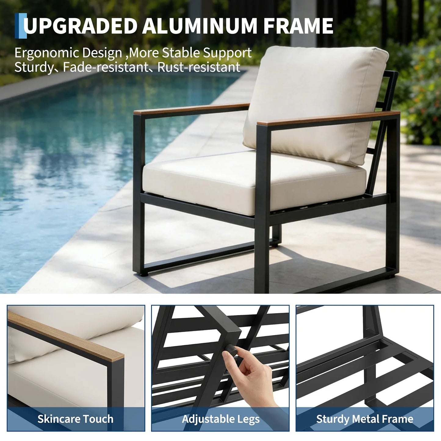 Modern 4-Piece Patio Furniture Set