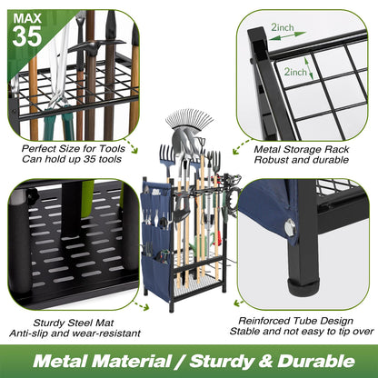 Garden Tool Organizer for Garage