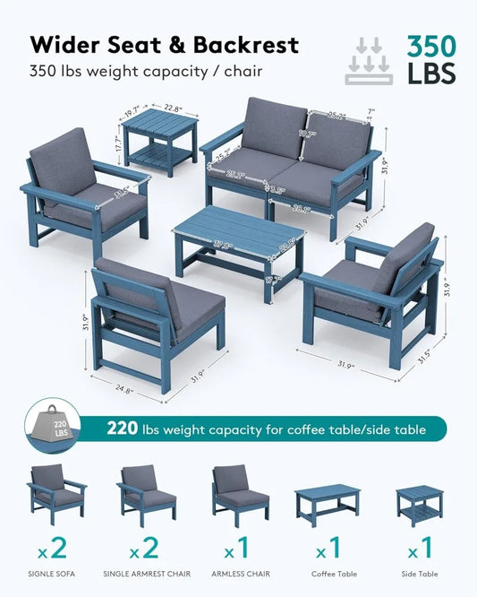 7-piece Outdoor Sectional Sofa Set