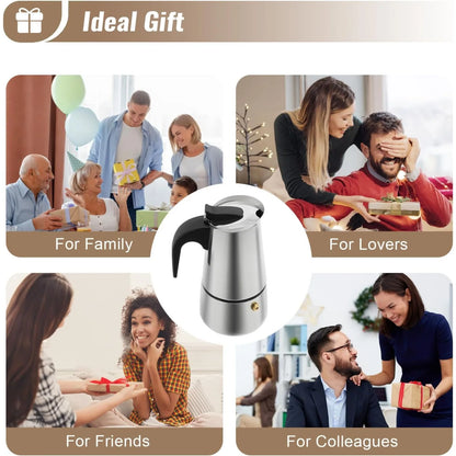 Stainless Steel Stovetop Coffee Pot