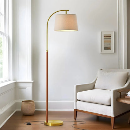 Gold Arc Floor Lamp with Foot Switch