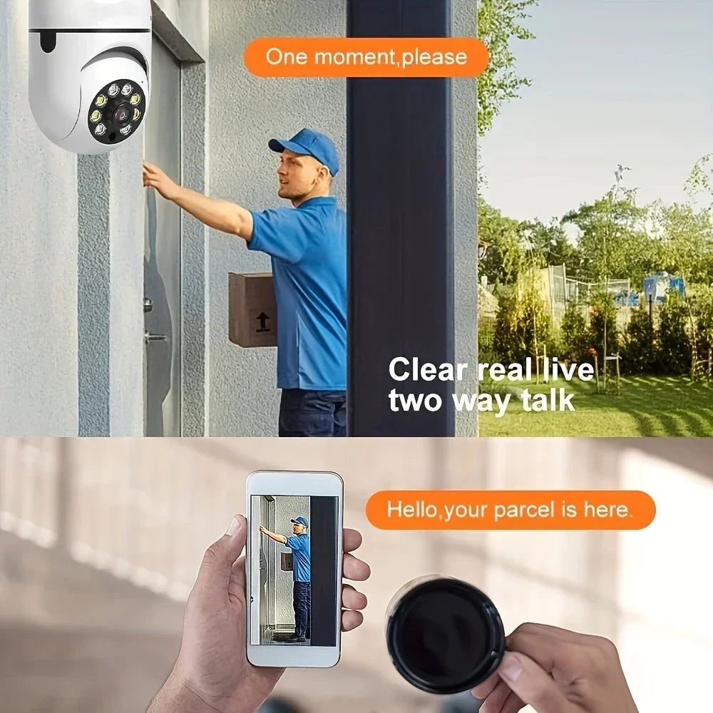 Light Bulb Security Cameras Outdoor Wireless