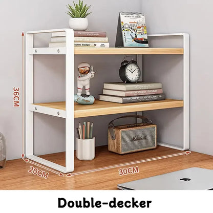 Minimalist Multi-Tier Iron Office Desk Storage Rack